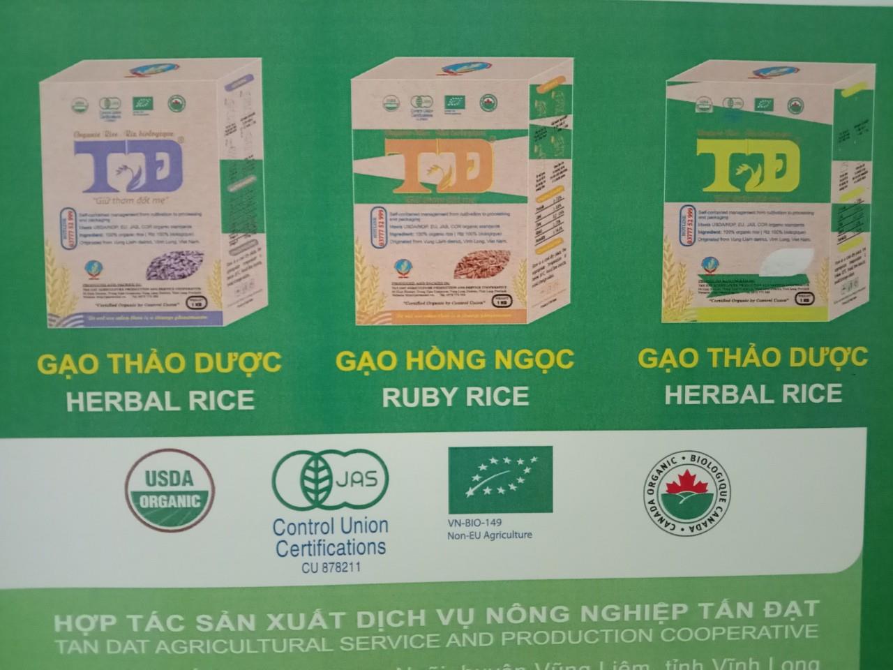 Gạo sản xuất theo hướng hữu cơ